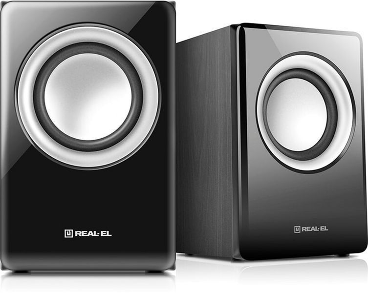 Компьютерные колонки Real-El S-215 2.0 Black (EL121200002) 578250ua фото