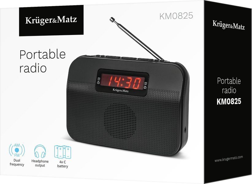Радіоприймач Kruger&Matz KM0825 Black 558718 фото