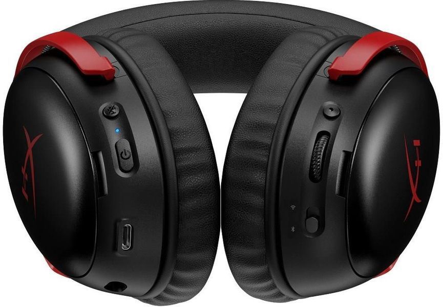 Навушники з мікрофоном HyperX Cloud III S Wireless Black/Red (A59Z0AA) 608436 фото