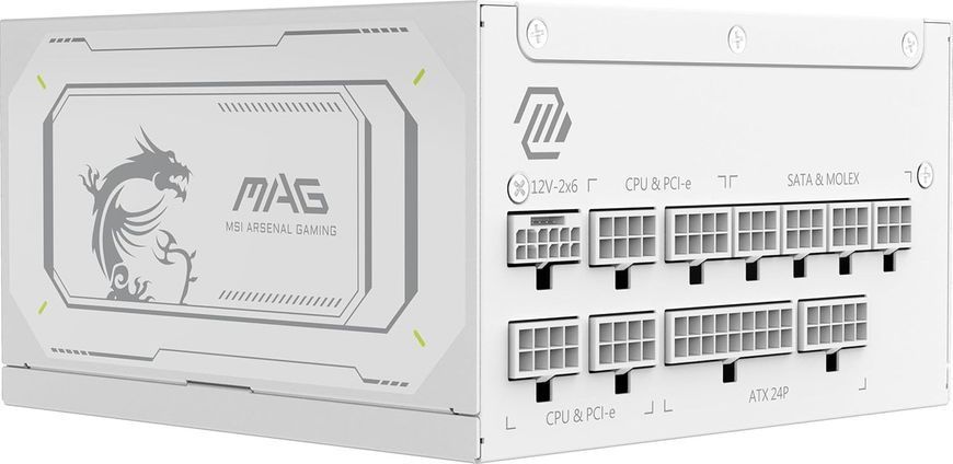 Блок живлення MSI MAG A1000GL PCIE5 White 622639ua фото