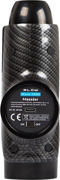 Перкуссионный массажер Blow Wave 5000 Black 600024 фото
