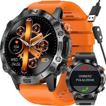 Смарт-часы Gravity GT20-3 Black/Orange 621764 фото