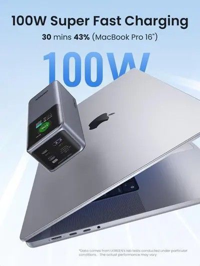 Внешний аккумулятор (павербанк) Ugreen PB721 Nexode 20000mAh 130W Gray (35524) 614093 фото