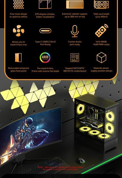Корпус GameMax Vista AB Black 628409ua фото