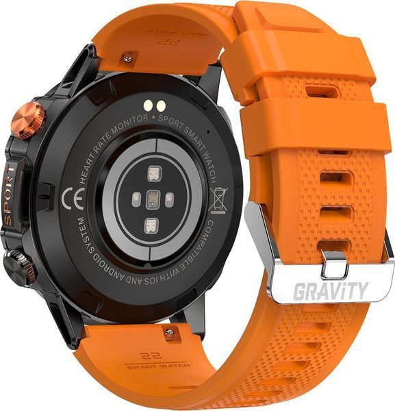 Смарт-часы Gravity GT20-3 Black/Orange 621764 фото