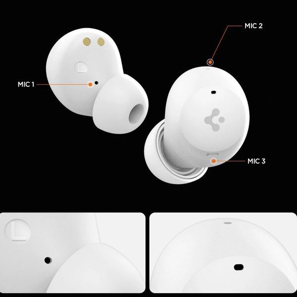 Наушники TWS Spigen SA2401 ANC Pro White 620710 фото