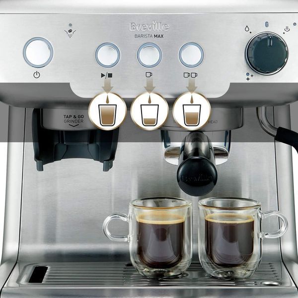 Кавоварка ріжкова еспресо Breville Barista Max VCF126X 312037 фото