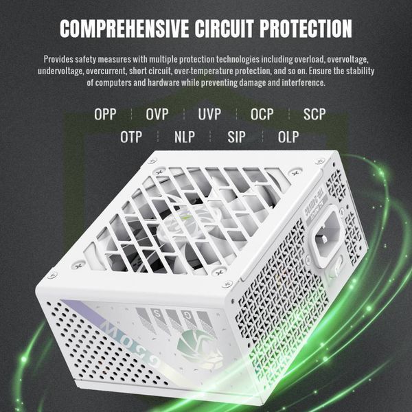 Блок питания GameMax GS-650G V25 White 630409ua фото
