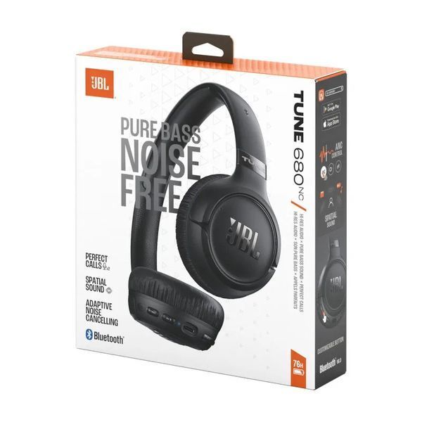 Навушники з мікрофоном JBL Tune 680NC Black (JBLT680NCBLK) 623446ua фото