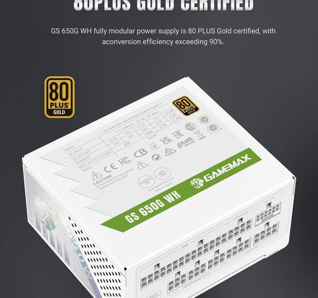 Блок питания GameMax GS-650G V25 White 630409ua фото