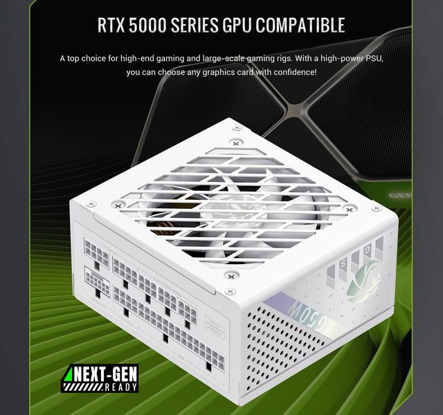 Блок питания GameMax GS-650G V25 White 630409ua фото