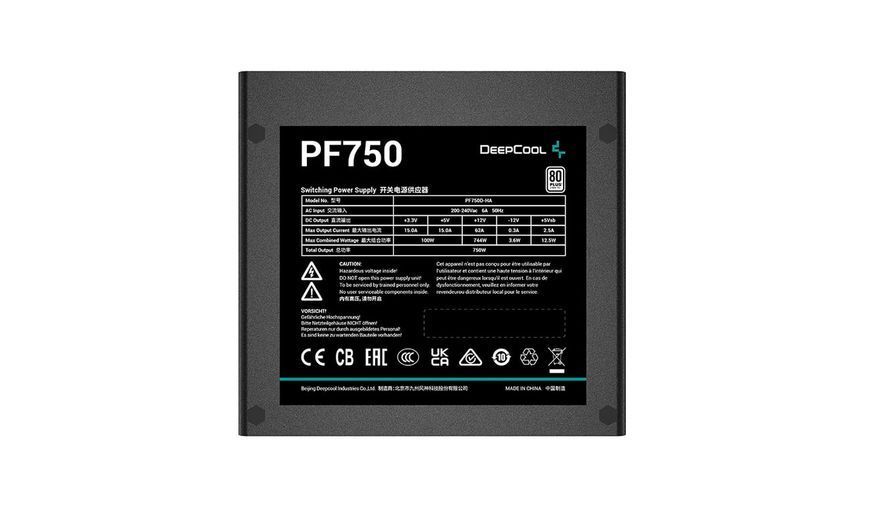 Блок живлення Deepcool PF750 (R-PF750D-HA0B) 506985ua фото