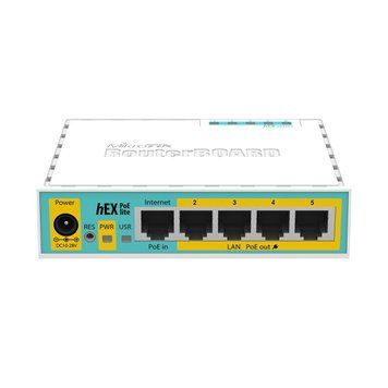 Маршрутизатор (роутер) Mikrotik hEX PoE lite (RB750UPr2) 503789ua фото