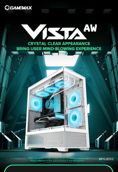Корпус GameMax Vista AW White 628410ua фото