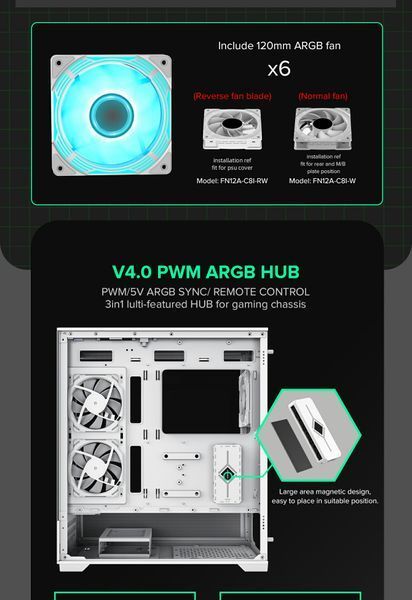 Корпус GameMax Vista AW White 628410ua фото