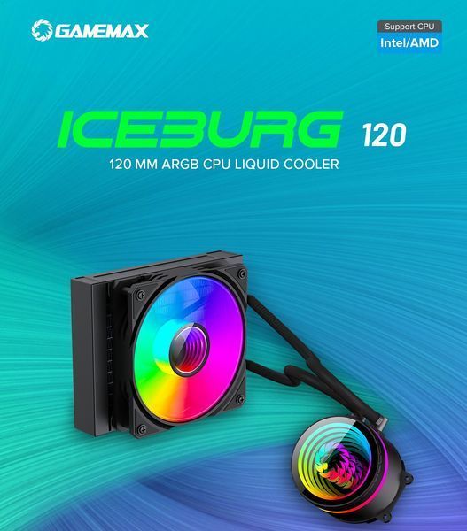 Водяное охлаждение GameMax Iceburg 120 Black 628003ua фото