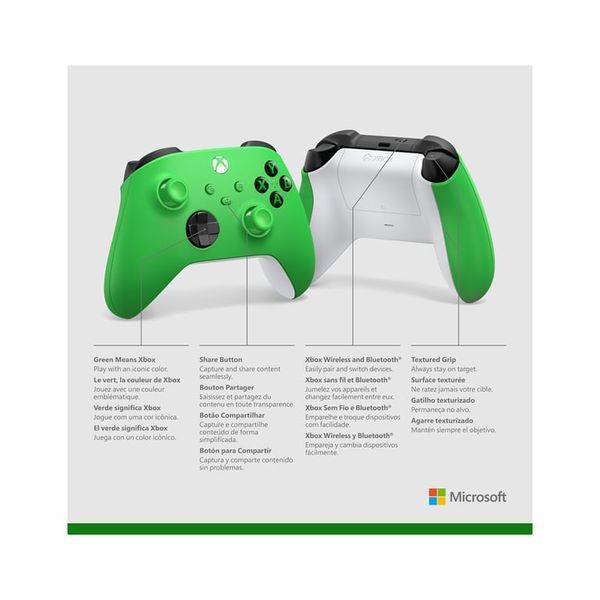 Геймпад Microsoft Xbox Series X | S Wireless Controller Velocity Green (QAU-00091) 517248ua фото
