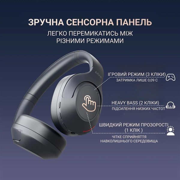 Наушники с микрофоном Fifine X3 Black 579376ua фото