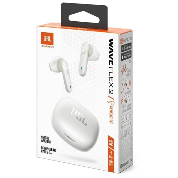 Навушники TWS JBL Wave Flex 2 White (JBLWFLEX2WHT) 579235ua фото