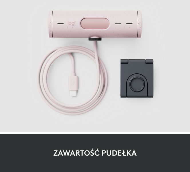 Веб-камера Logitech Brio 500 Rose (960-001421) 437565ua фото