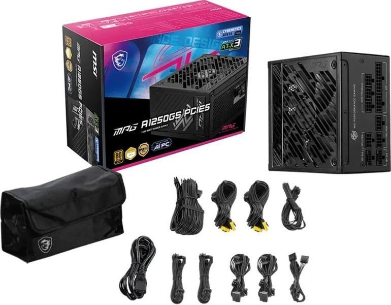 Блок живлення MSI MPG A1250GS PCIE5 589835ua фото