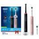 Набір із 2-х електричних зубних щіток Oral-B D505 PRO 3 3900N Black + Pink 571310 фото 1