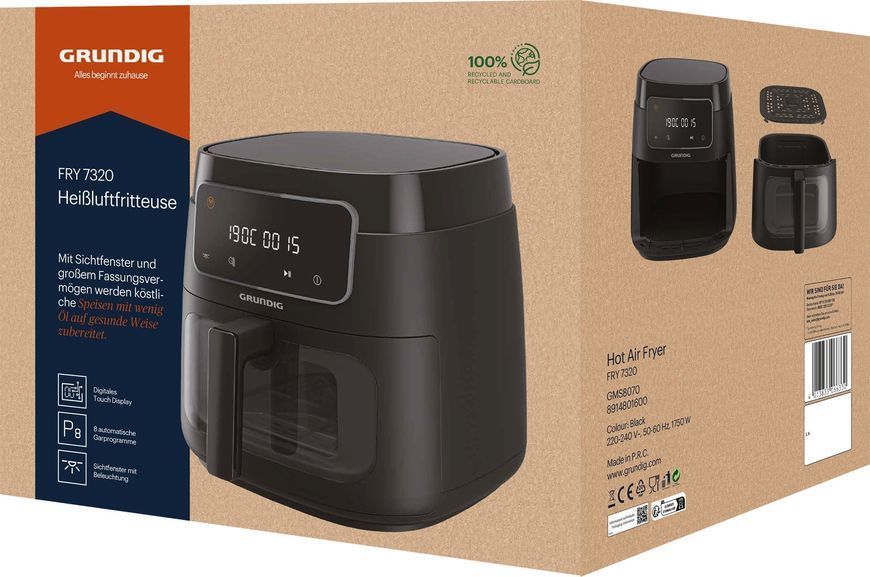 Мультипіч (аерофритюрниця) Grundig FRY 7320 552293 фото