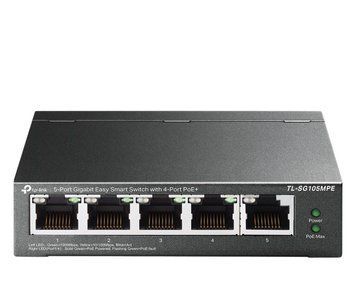 Коммутатор управляемый уровня 2 TP-Link 5p TL-SG105MPE 477104ua фото