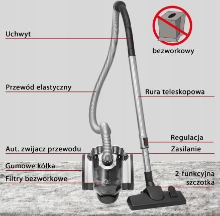 Пилосос безмішковий ProfiCare PC-BS 3110 486397 фото