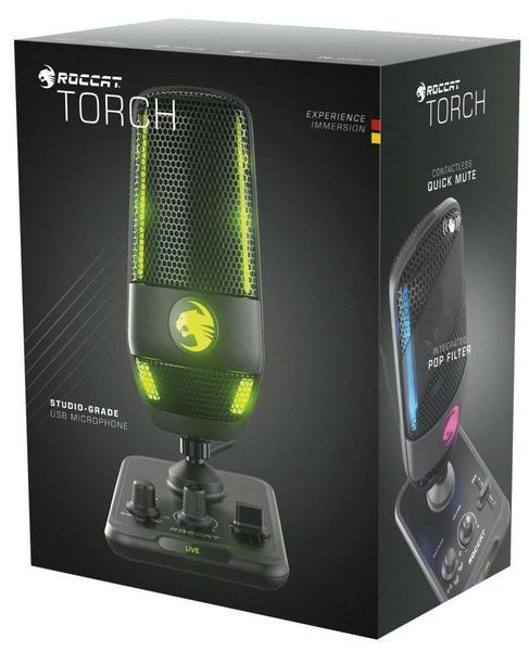 Мікрофон для ПК/ для стрімінгу, підкастів Roccat Torch RGB (ROC-14-912) 363551ua фото