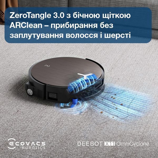 Робот-пилосос Ecovacs Deebot X11 Omni Black 617601ua фото