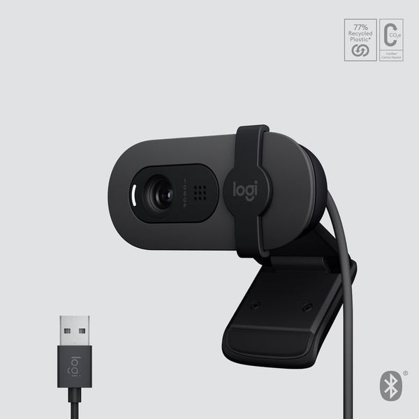 Веб-камера Logitech Brio 105 Full HD 1080p Graphite (960-001592) 516581ua фото