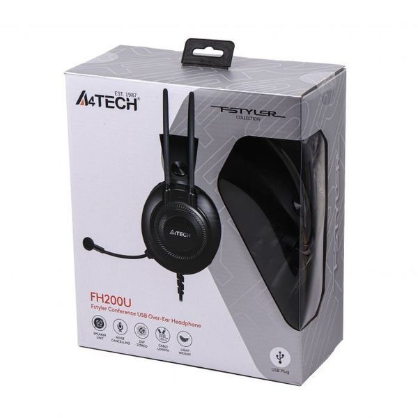 Навушники з мікрофоном A4Tech FH200U Grey 579326ua фото