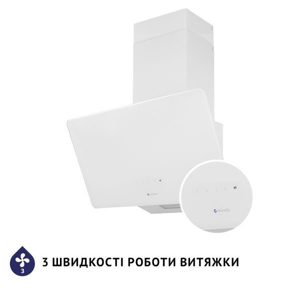 Витяжка похила Minola HDN 6224 WH 700 LED 627945ua фото