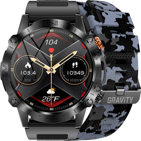 Смарт-годинник Gravity GT20-5 Black 621766 фото