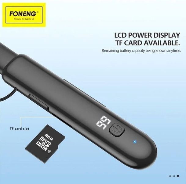Наушники с микрофоном Foneng BL37 Black (BL37-BE-DDN) 623398ua фото