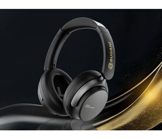 Навушники з мікрофоном Bugani Space BH01 Black 618234 фото