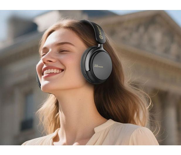 Навушники з мікрофоном Bugani Space BH01 Black 618234 фото