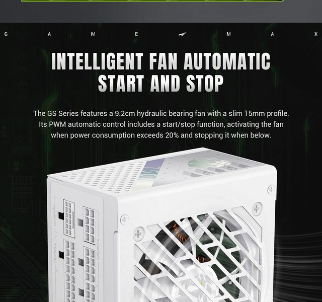Блок питания GameMax GS-750G V25 White 630411ua фото