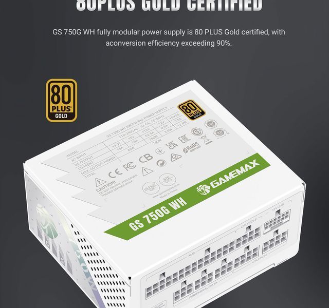 Блок питания GameMax GS-750G V25 White 630411ua фото