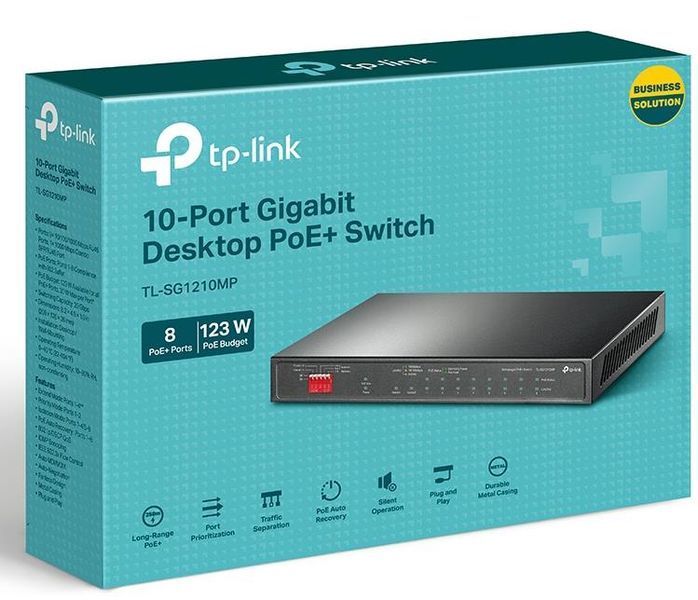 Комутатор некерований TP-Link TL-SG1210MP 372511ua фото