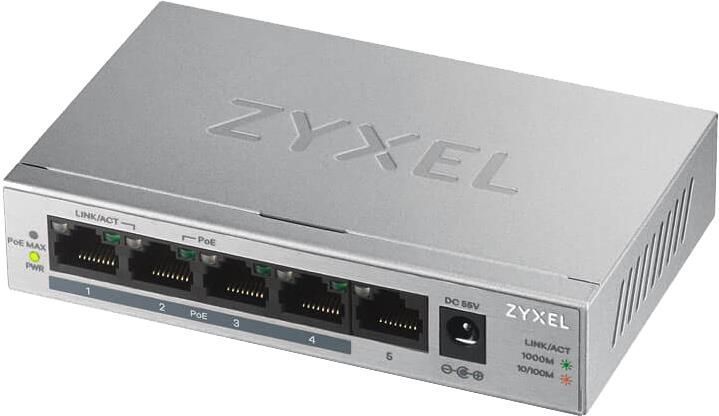 Коммутатор неуправляемый ZyXEL GS1005HP (GS1005HP-EU0101F) 372585ua фото