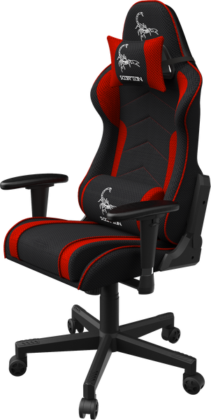 Комп'ютерне крісло для геймера Gembird Scorpion Black-Red (GC-SCORPION-01X) 490054 фото