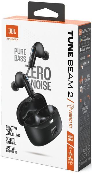 Навушники TWS JBL Tune Beam 2 Black (JBLTBEAM2BLK) 579217ua фото
