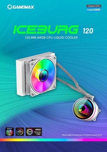 Водяне охолодження GameMax Iceburg 120 White 628005ua фото