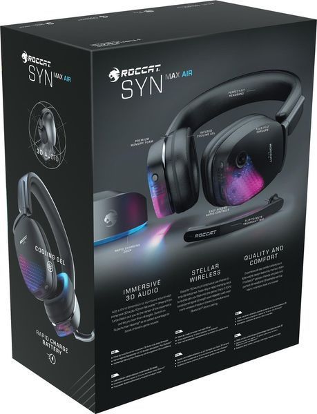 Компьютерная гарнитура Roccat Syn Max Air Black 460762ua фото
