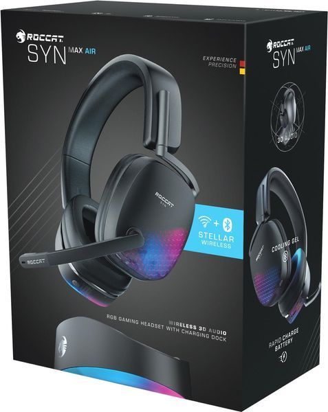 Компьютерная гарнитура Roccat Syn Max Air Black 460762ua фото