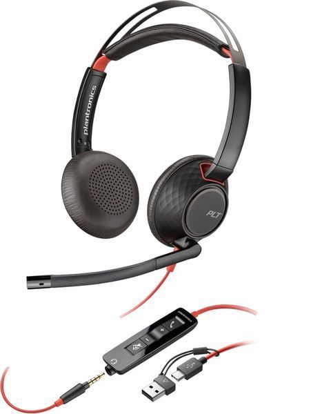 Навушники з мікрофоном Poly BlackWire 5220 Black (8X231AA) 507422ua фото