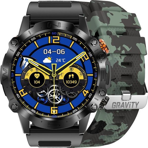 Смарт-годинник Gravity GT20-6 Black 621767 фото