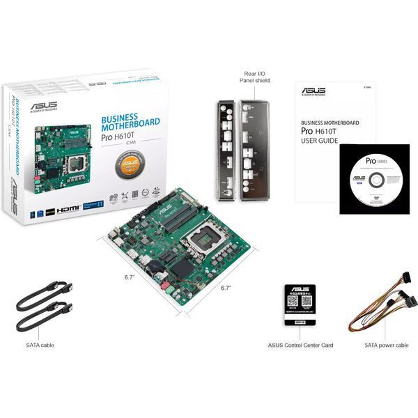 Материнська плата Asus Pro H610T-CSM 630568ua фото